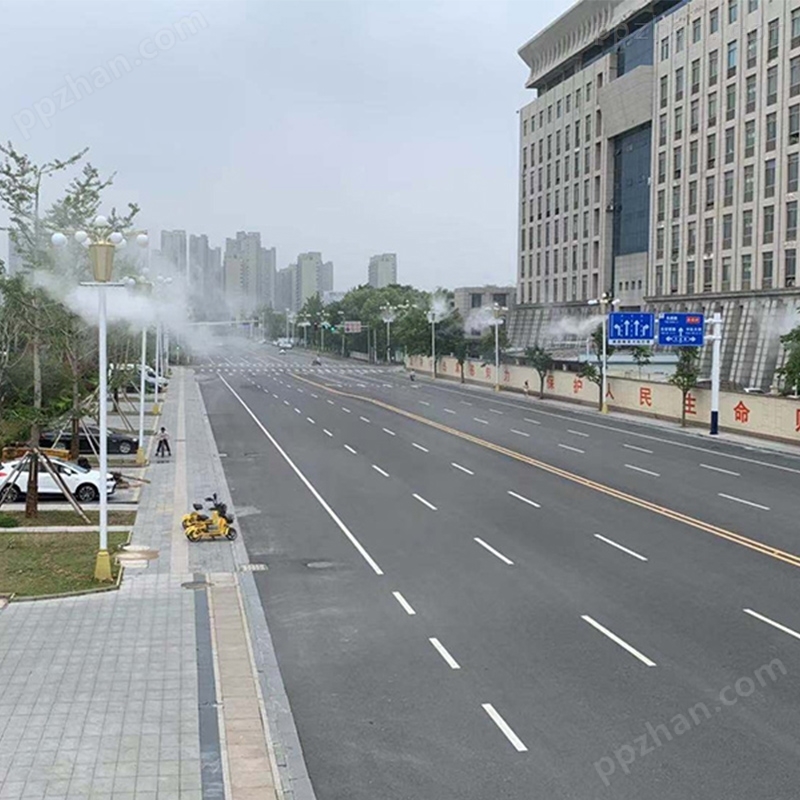 郑州国润 道路灯杆喷雾降尘系统
